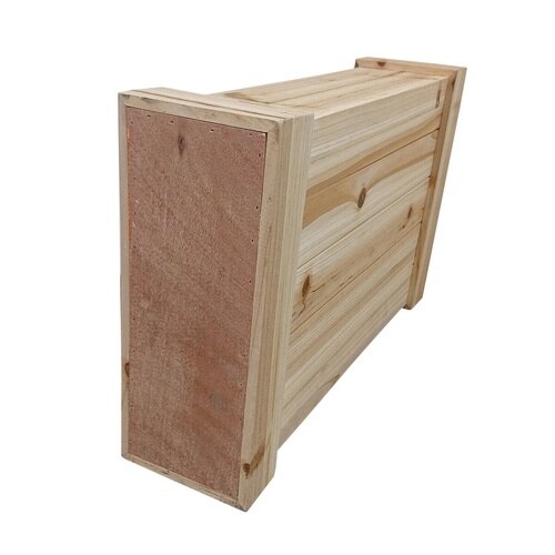 傘立て スリム 木製 受け皿付き ナチュラル