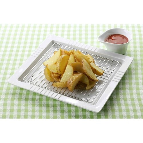 プレート 網付き 25cm スクエアディッシュ