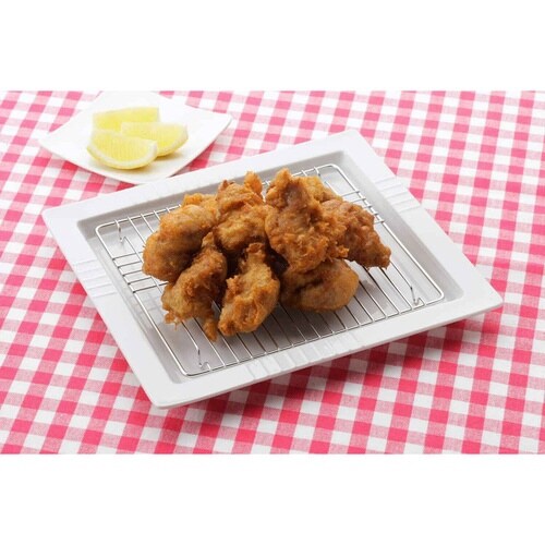 プレート 網付き 25cm スクエアディッシュ