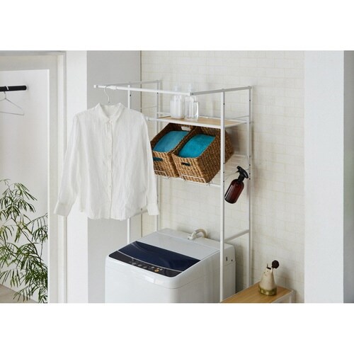 ランドリーラック 洗濯機ラック ホワイト