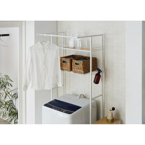 ランドリーラック 洗濯機ラック ホワイト