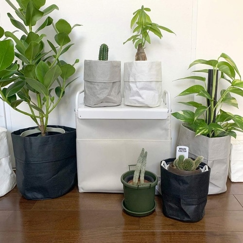 鉢カバー プランターカバー Sサイズ グレー