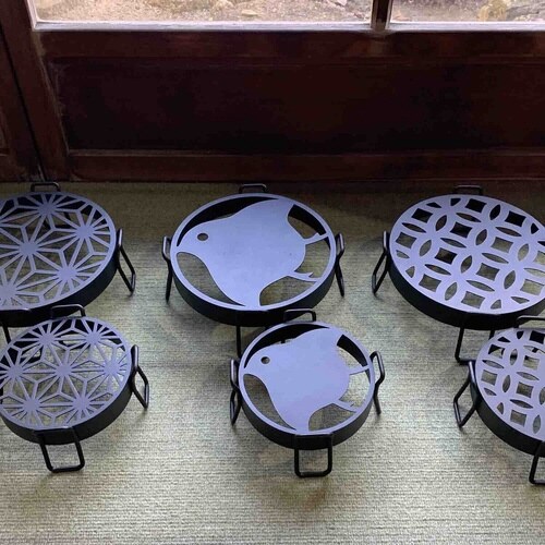 プランタースタンド 和柄プランタースタンド 麻の葉