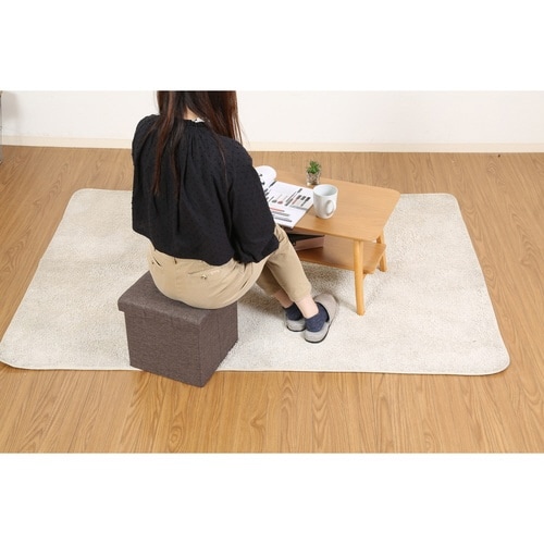 スツール 座面高30.5cm 収納 チャコール