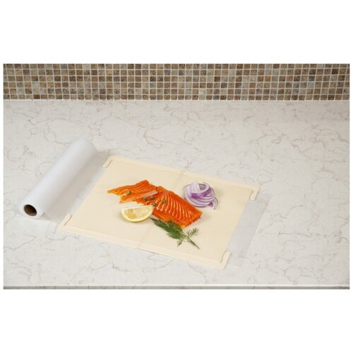 まな板 まな板シートを挟めるまな板 ベージュ