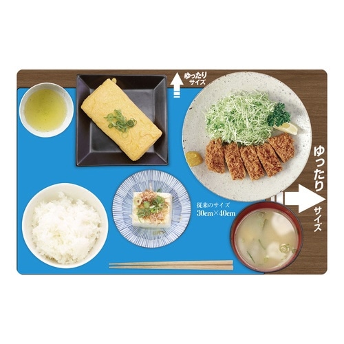 ランチョンマット 50×33cm 大判 ブラウン