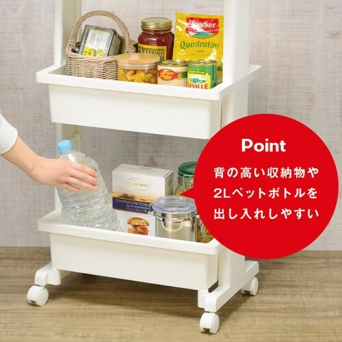 キッチンワゴン テーブルワゴン 3段 プラス