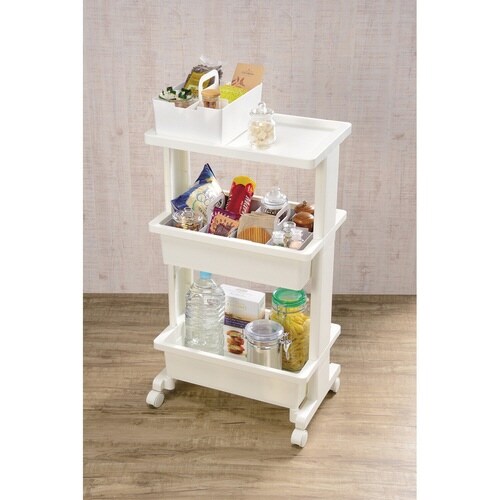 キッチンワゴン テーブルワゴン 3段 プラス