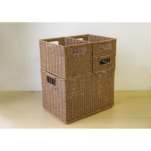 バスケット トークスタック PE柳 スタッキングL