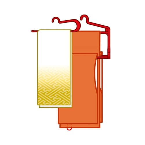 着物ハンガー 掛け上手 レッド