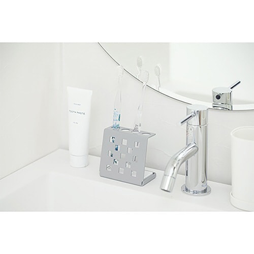 &NE 歯ブラシスタンド ラバストーン グレー