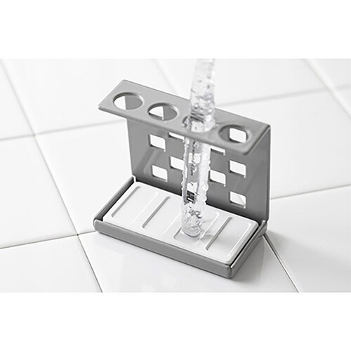 &NE 歯ブラシスタンド ラバストーン グレー