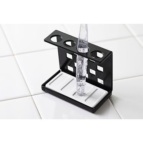 &NE 歯ブラシスタンド ラバストーン ブラック