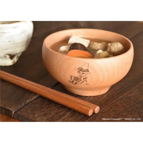 ボウル 12cm L ムーミン 木製 スナフキン