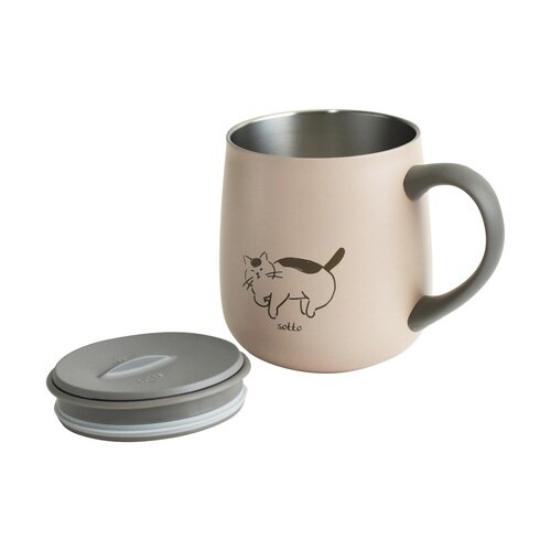 マグカップ フタ付き 300ml sotto ネコ