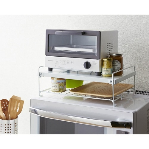 レンジ上ラック レンジ上収納棚 ガード付き