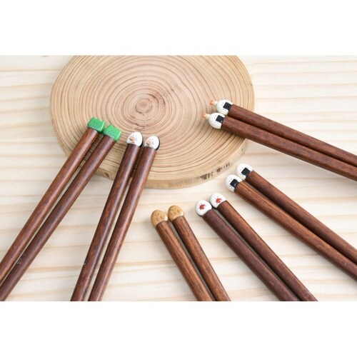 箸 21cm ぎゅっとおにぎりさん 木製 バラン