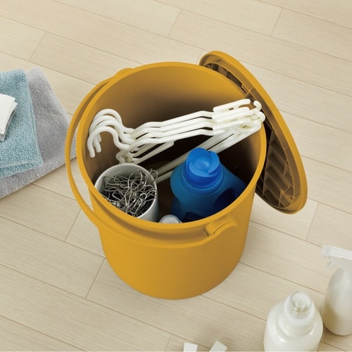 バケツ ふた付き フェルマー 15L イエロー