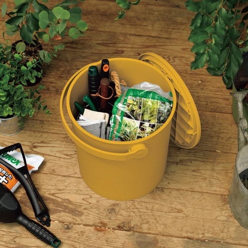 バケツ ふた付き フェルマー 15L イエロー