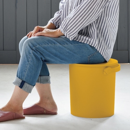バケツ ふた付き フェルマー 15L イエロー