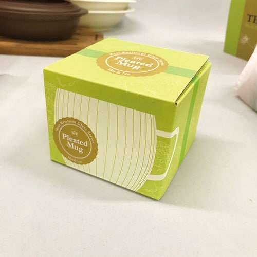 マグカップ 270ml プリーツマグ 耐熱ガラス