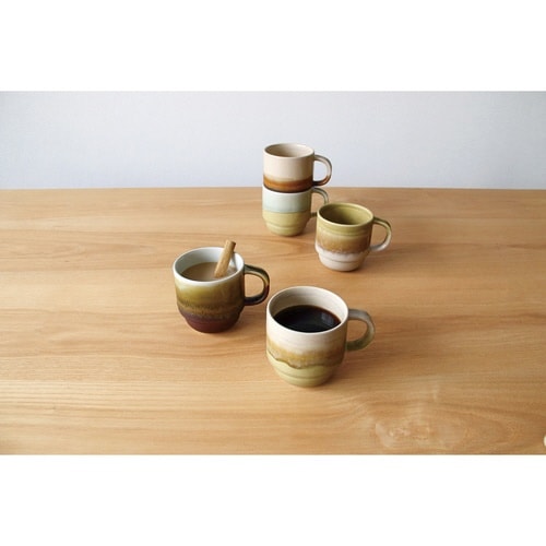 マグカップ 300ml STRATA オーカー