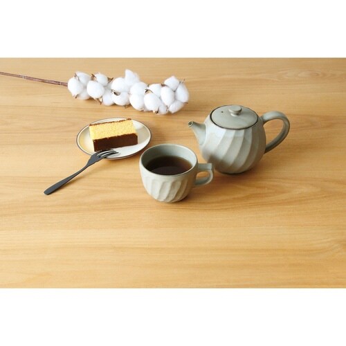 ティーポット 600ml 茶こし付き よもぎ釉