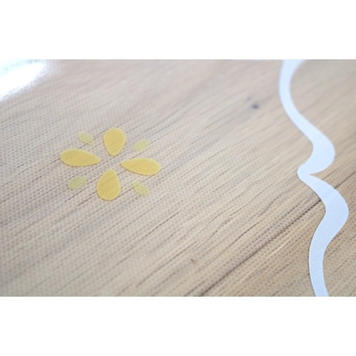 キッチンマット 拭ける 45×120cm タイル