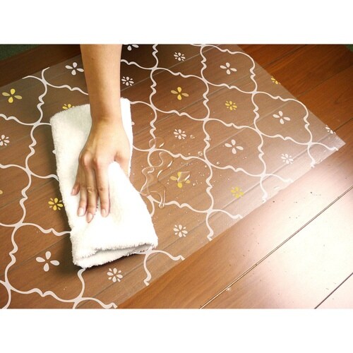 キッチンマット 拭ける 60×120cm タイル