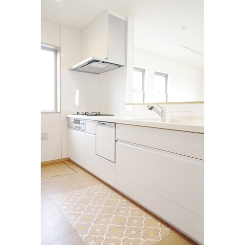 キッチンマット 拭ける 60×120cm タイル