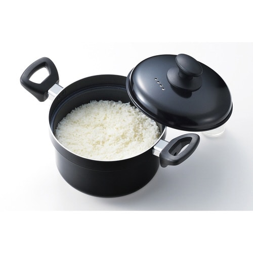 炊飯鍋 5合炊き IH対応 味名人 ガラス蓋付き