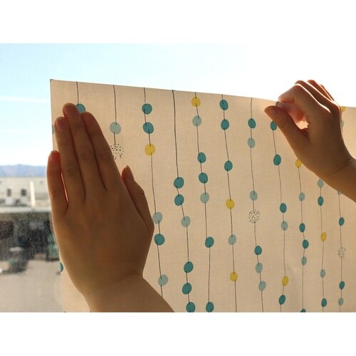 浴室目隠しシート 46×90cm 目隠し ブルー