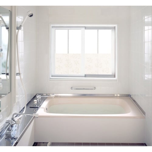 浴室目隠しシート 46×90cm 目隠し ベージュ