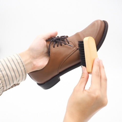 靴磨き レザーシューズ用 豚毛ブラシ