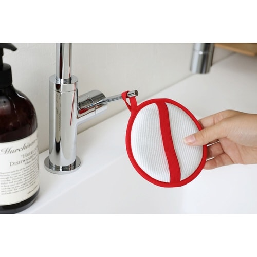 &NE nikii キッチンクロス レッド