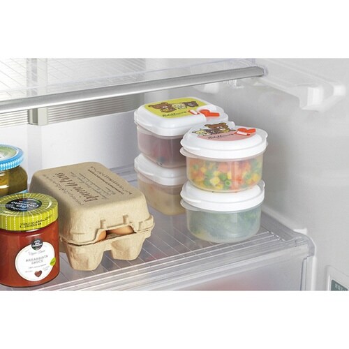 保存容器 リラックマ 電子レンジ容器 丸型 小判型