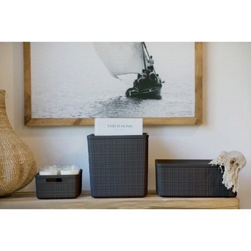 ランドリーバスケット CURVER グレー