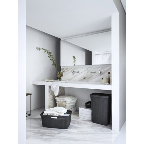 ランドリーバスケット CURVER グレー