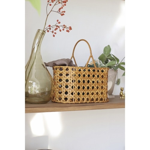 ユティルオクタ オーバルワンハンドルバスケット