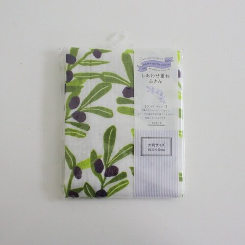 ふきん しあわせ重ねふきん 大判 オリーブ