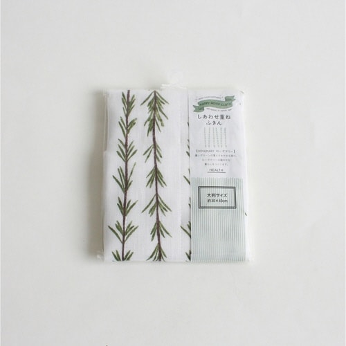 ふきん しあわせ重ねふきん 大判 ローズマリー