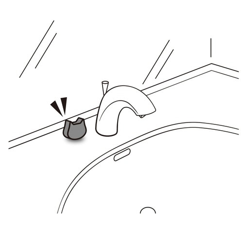 シンク掃除 ネコピカ消しゴム