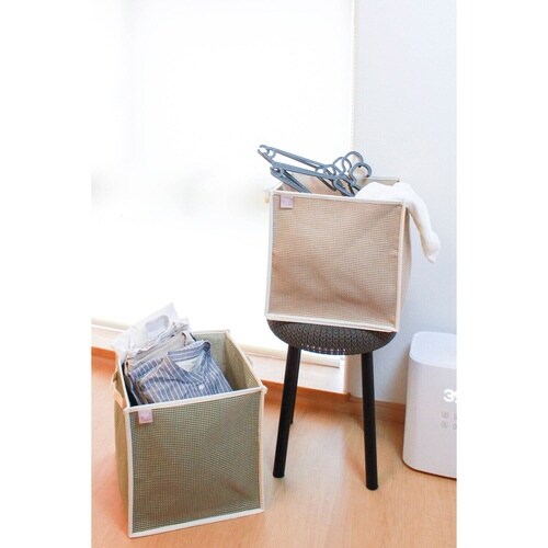 ランドリーバスケット 折りたたみ ピアット カーキ