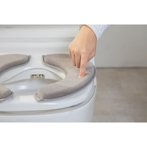 便座クッション ホイップ便座クッション グレー