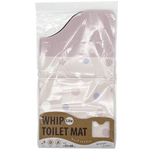 トイレマット 拭ける PVC ピンク