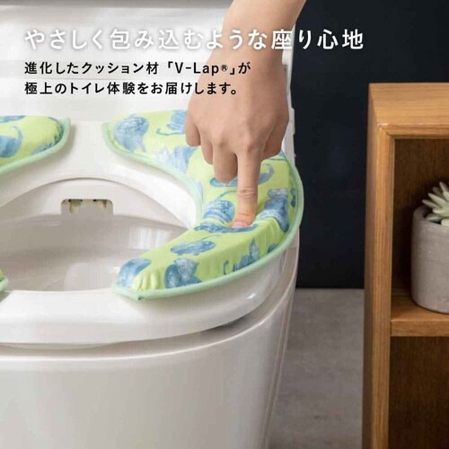 便座クッション マシュマロ ハッピーモチーフ ネコ