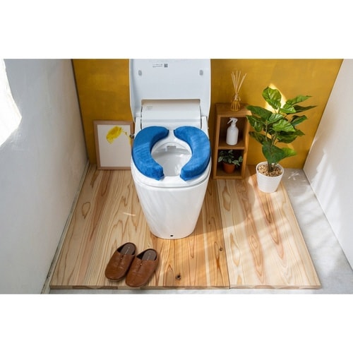 便座クッション 極厚 ネイビー