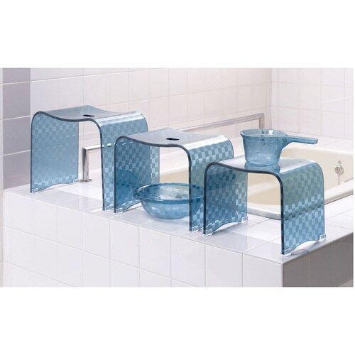 洗面器 風呂桶 手桶 手おけ ブルーグレー