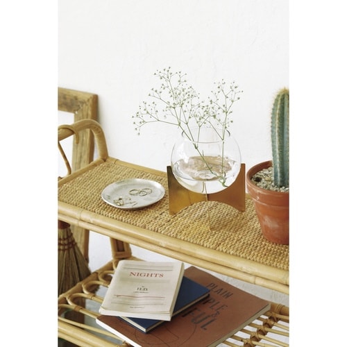 花瓶 ガラスボウルベース L インブルーム