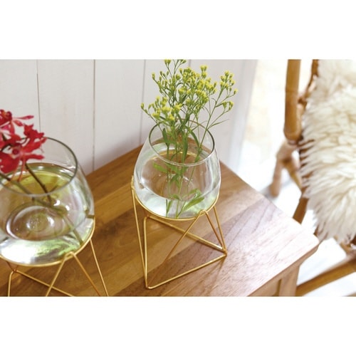 花瓶 スタンドガラスベース S インブルーム